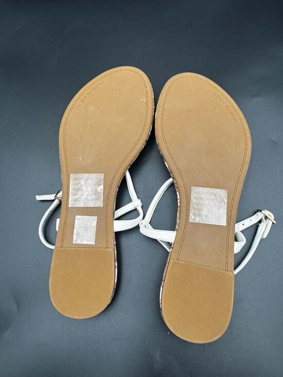 Tory Burch Miller Cork Splatter Ankle Strap Sandals Size 7M